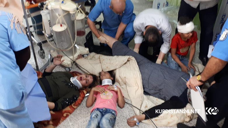 A mini bus carrying two Iraqi tourist families drove off a mountainous road in the Kurdistan Region, killing and injured tens of people  Aug. 30, 2019. (Photo: Kurdistan 24/Karwan Yara)